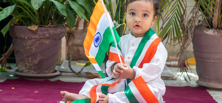 15th August Baby Photoshoot Ideas for Independence Day Baby Shoot